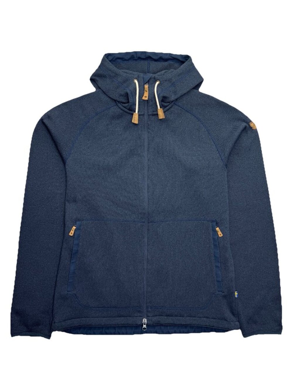 Fjallraven Ovik Fleece Hoodie Men's Medium Navy Blue Full Zip Outdoor Huckberry